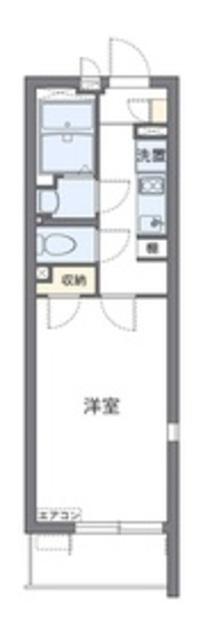 クレイノフルブルーム(1K/2階)の間取り写真