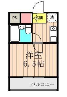 レジデンスキリン(1K/2階)の間取り写真