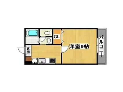 FRIENDS24 A棟(1K/1階)の間取り写真