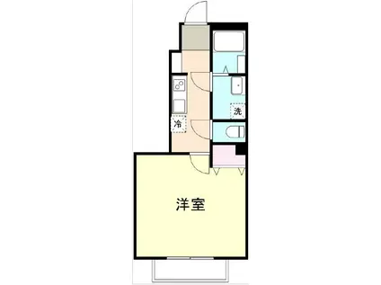 オルトシア(1K/1階)の間取り写真