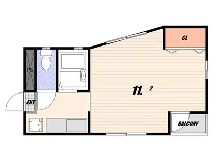 シーズオオツカ(1K/5階)の間取り写真