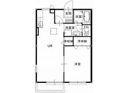 メゾン・ド・TK(1LDK/2階)の間取り写真