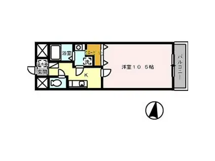 CORE LORD(1K/10階)の間取り写真