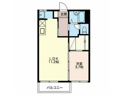 エステート今川(2K/1階)の間取り写真