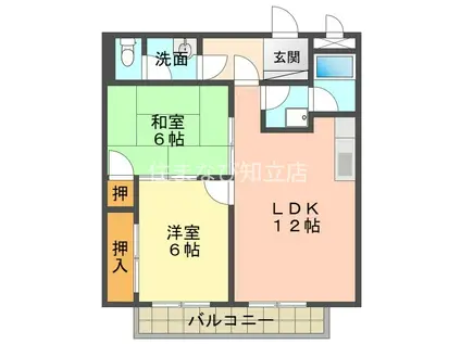 SURPLUSTWOAMANO(2LDK/2階)の間取り写真