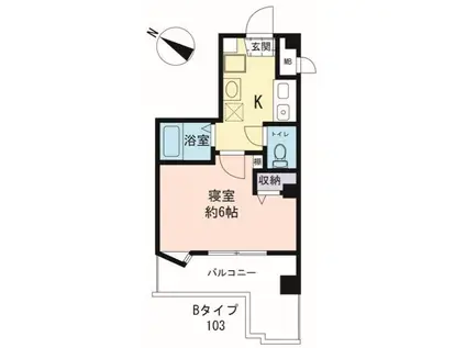 LA MAISON COUP DE COEUR M1(1K/1階)の間取り写真