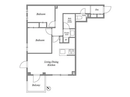 ACP RESIDENCE 新江古田(2LDK/3階)の間取り写真