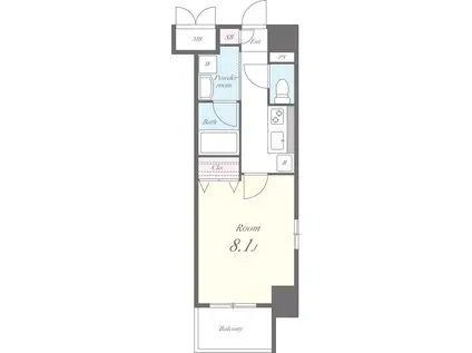 CENTRE RIZIERE(1K/6階)の間取り写真