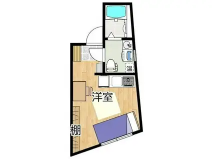 エステラ(ワンルーム/3階)の間取り写真