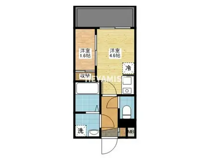 プレッソ 沼南(1LDK/2階)の間取り写真