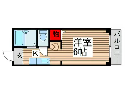 サイジョウビル(1K/2階)の間取り写真