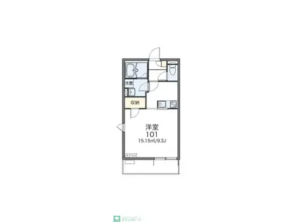 レオネクストオルフェーヴル52501(1K/2階)の間取り写真