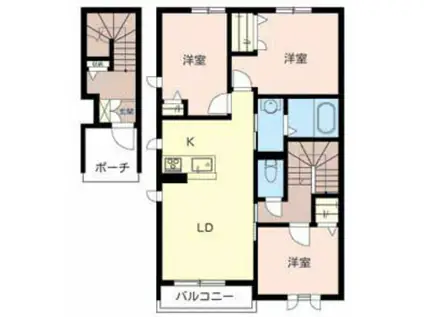 シャーメゾン・リラフォート(3LDK/2階)の間取り写真