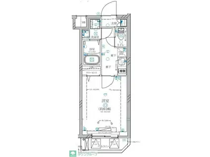 ディアレイシャス等々力(1K/3階)の間取り写真