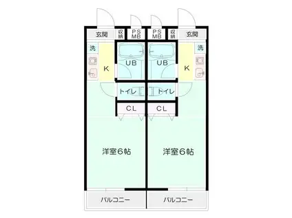 SKマンション(ワンルーム/3階)の間取り写真