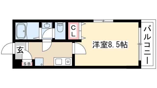アールズコート本郷(1K/3階)の間取り写真