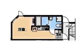 KI-FLAT 高島平(ワンルーム/2階)の間取り写真