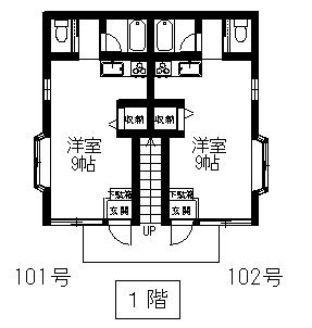 メゾンT(ワンルーム/1階)の間取り写真