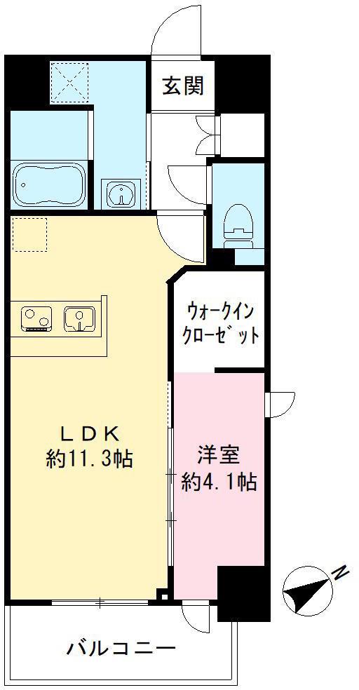 RITZ-KANO(1LDK/7階)の間取り写真