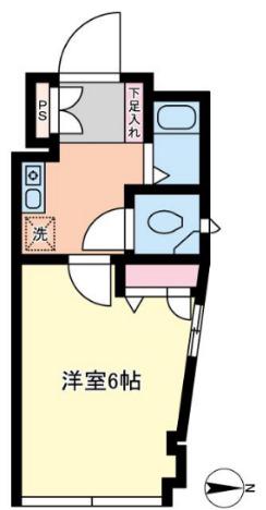 エイビル(1K/3階)の間取り写真