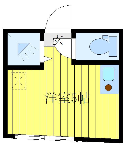 アーバンプレイス護国寺A(ワンルーム/1階)の間取り写真