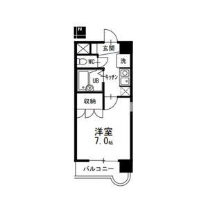 エクセルシオール金山(1K/9階)の間取り写真