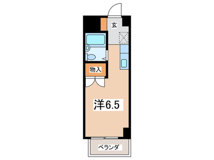 日野屋第一ビル(ワンルーム/4階)の間取り写真