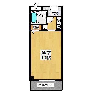 クオリティハイツタナカ(1K/1階)の間取り写真