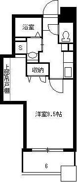 レインボー新栄(1K/3階)の間取り写真