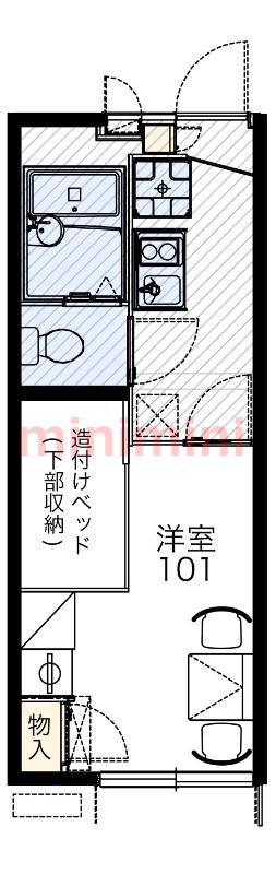 アルアンダ(1K/2階)の間取り写真