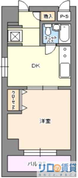 クリテリオン新大阪(1DK/3階)の間取り写真