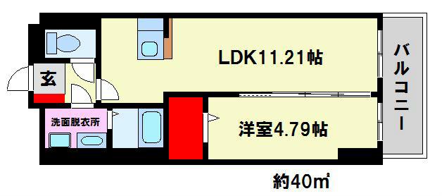 PRENDRE 平尾駅前(1LDK/5階)の間取り写真