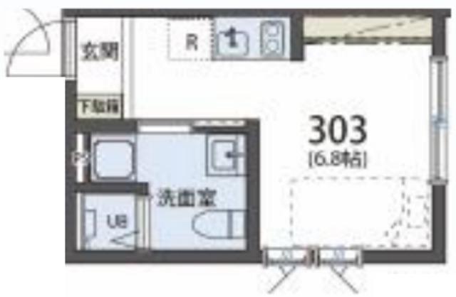 SIESTAVILLA練馬高野台TERRAVENE(ワンルーム/2階)の間取り写真