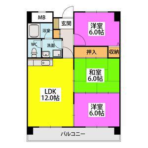 レスピーザ53(3LDK/3階)の間取り写真