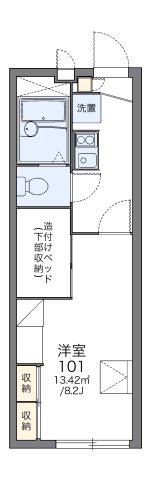 レオパレスYK(1K/2階)の間取り写真
