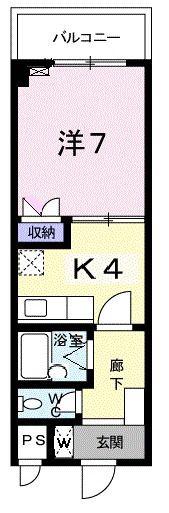 パルコ・プレチオーゾ(1K/5階)の間取り写真