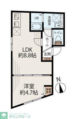 コンフォートわせだ(1LDK/3階)の間取り写真