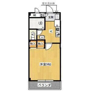 グレイスKOMI(1K/1階)の間取り写真