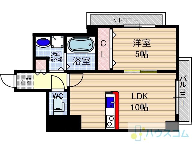 LIEN LE REVE(1LDK/2階)の間取り写真