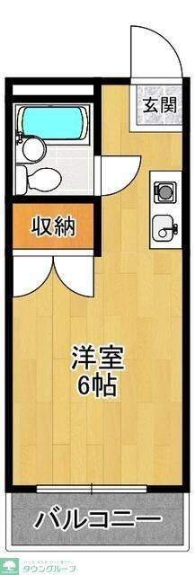 グリーンパーク小手指(ワンルーム/2階)の間取り写真