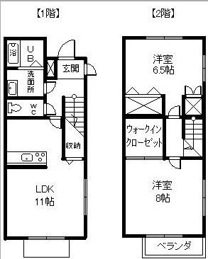 ファミリーオ(2LDK/1階)の間取り写真