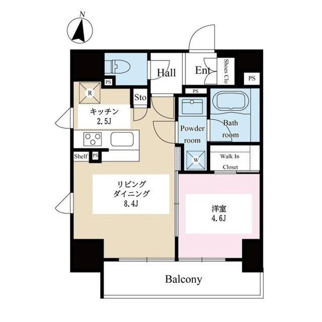 テラス文京本郷(1LDK/6階)の間取り写真