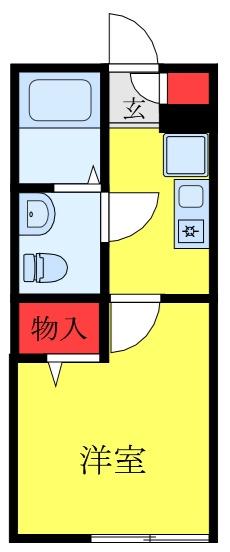 EINES HEIM 西尾久(1K/3階)の間取り写真