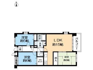 メゾン大蔵(3LDK/2階)の間取り写真