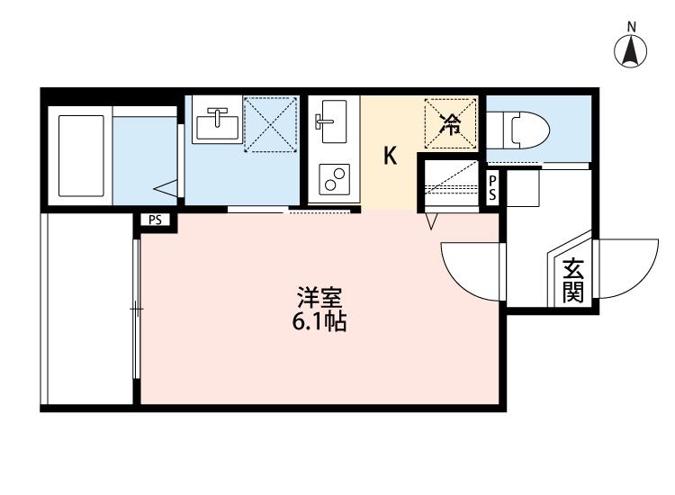 ROBOT HOME 日進II(1K/3階)の間取り写真