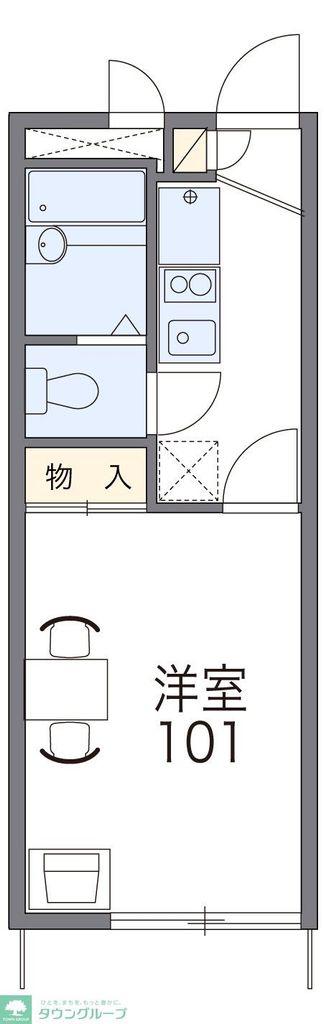 レオパレス錦(1K/2階)の間取り写真
