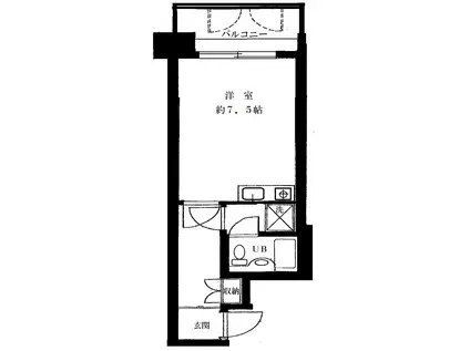 朝日プラザ堤町II(ワンルーム/5階)の間取り写真