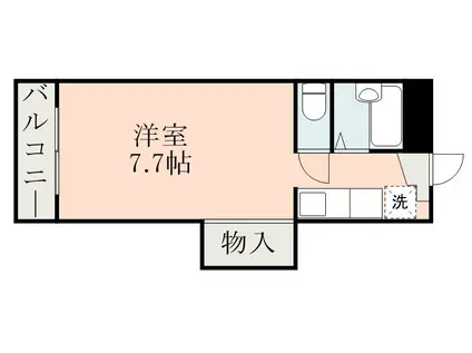 セレスティ南鹿児島(1K/4階)の間取り写真