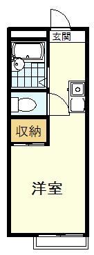 みのり2(1K/1階)の間取り写真