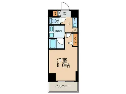 プレミアム大須(1K/10階)の間取り写真